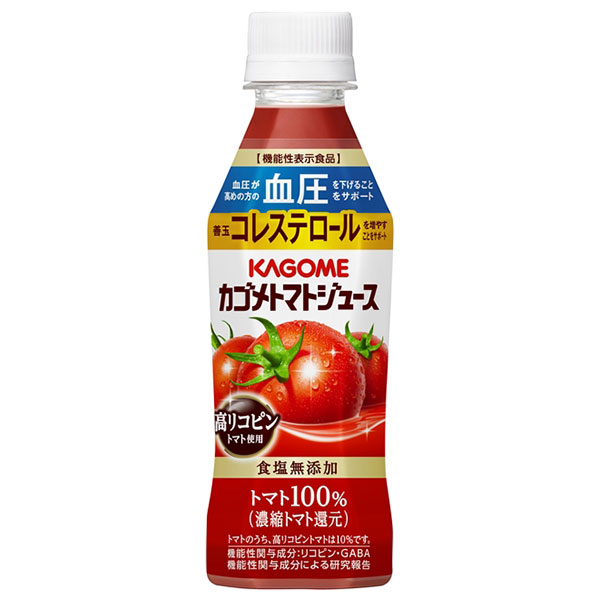 カゴメ トマトジュース 食塩無添加 高リコピントマト使用【機能性表示食品】 257mlペットボトル×24本入|濃縮トマト還元 食塩無添加 トマト