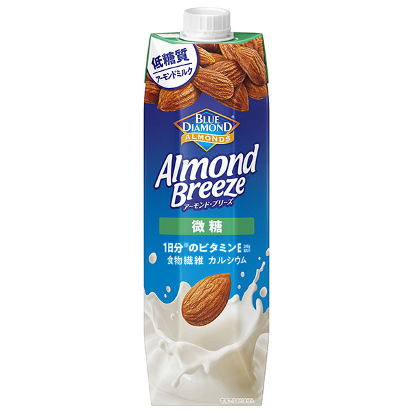 カゴメ アーモンド・ブリーズ 微糖 1000ml紙パック×6本入|アーモンドミルク ビタミンe コレステロール カルシウム