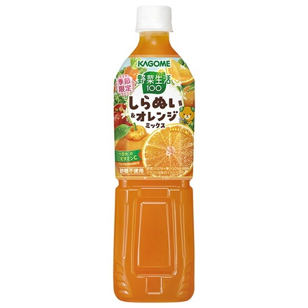 カゴメ 野菜生活100 しらぬい&オレンジミックス 720mlペットボトル×15本入|野菜ジュース 野菜生活 野菜 オレンジ