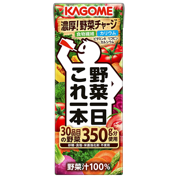 カゴメ 野菜一日これ一本 200ml紙パック×24本入|野菜飲料 野菜ミックス 野菜ジュース
