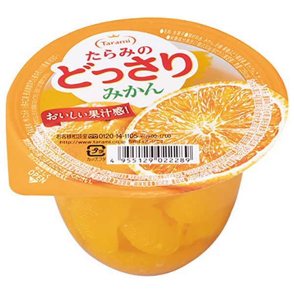 たらみ たらみのどっさり みかんゼリー 230g×24(6×4)個入|ゼリー オレンジ フルーツ お菓子 おやつ