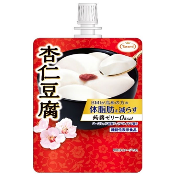 たらみ Tarami 体脂肪を減らす蒟蒻ゼリー0kcal 杏仁豆腐 150gパウチ×30本入|ゼリー飲料 こんにゃく パウチ カロリーゼロ 杏仁豆腐