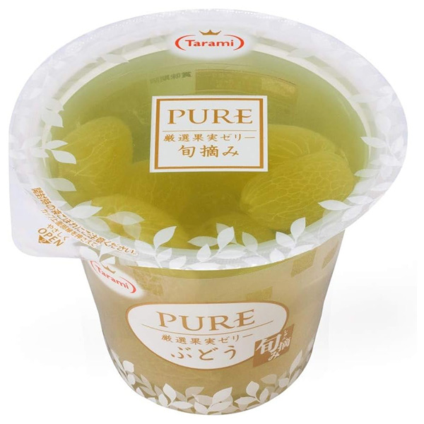 たらみ PURE ぶどうゼリー 270g×18(6×3)個入|ゼリー グレープ お菓子 おやつ