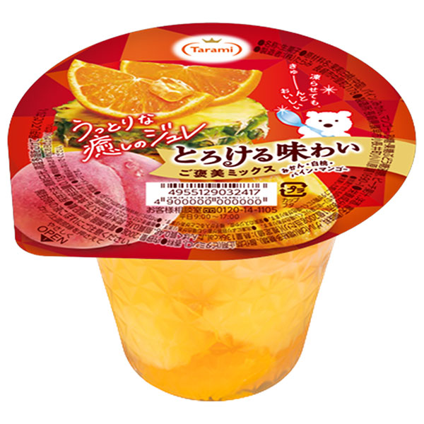 たらみ とろける味わい ご褒美ミックス 200g×24(6×4)個入|ゼリー フルーツ お菓子 おやつ