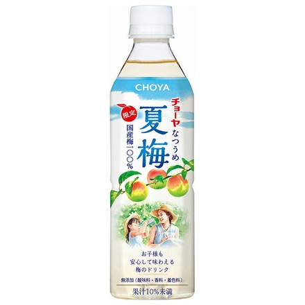 チョーヤ梅酒 CHOYA 夏梅 500gペットボトル×24本入|果汁 うめ 梅 うめドリンク チョーヤ