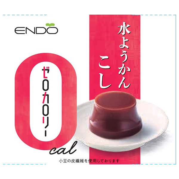 遠藤製餡 ゼロカロリー 水ようかん こし 90g×24個入|ゼロカロリー カロリーゼロ こしあん 和菓子 ようかん 羊羹