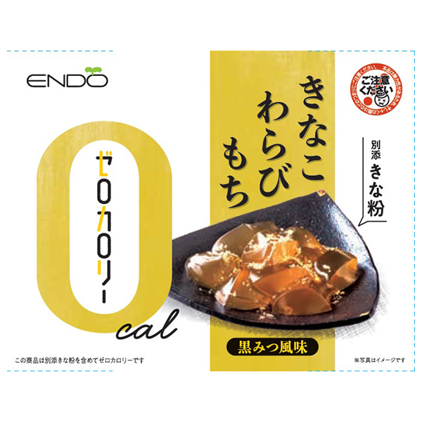 遠藤製餡 ゼロカロリー きなこわらびもち 108g×24(6×4)個入|ゼロカロリー カロリーゼロ 和菓子 わらび餅