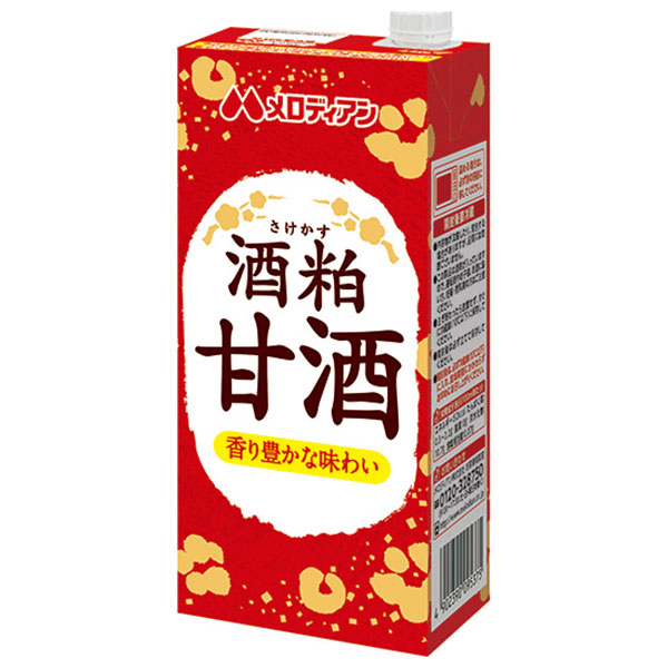 メロディアン 酒粕甘酒 1000ml紙パック×6本入|あまざけ 甘酒 酒粕 1l 1L