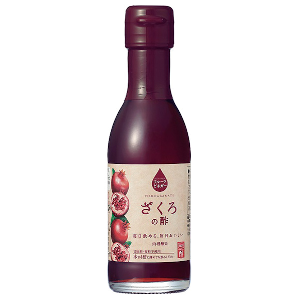 内堀醸造 フルーツビネガー ざくろの酢 150ml瓶×6本入|調味料 瓶 果実酢