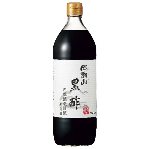 内堀醸造 臨醐山 黒酢 900ml瓶×6本入×(2ケース)|黒酢 酢 ドリンク 酢 飲む酢 飲むお酢