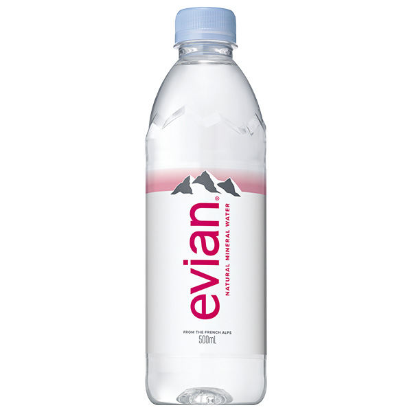 evian (エビアン) 500mlペットボトル×24本入×(2ケース)|エビアン ミネラルウォーター evian 水 硬水