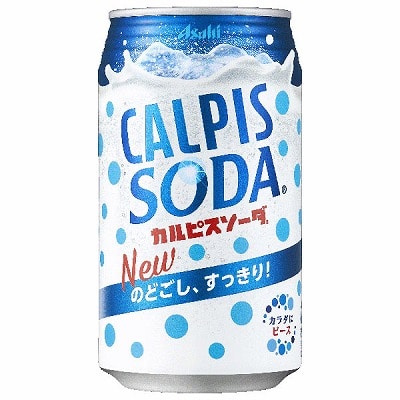 アサヒ飲料 カルピスソーダ 350ml缶×24本入|炭酸飲料 乳性 乳酸飲料