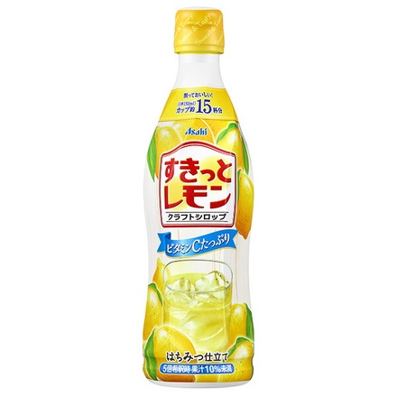アサヒ飲料 クラフトシロップ すきっとレモン(希釈用) 470mlプラスチックボトル×12本入|希釈用 はちみつ ビタミン
