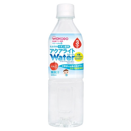 和光堂 ベビーのじかん アクアライトWater りんご 500mlペットボトル×24本入|ベビー飲料 乳幼児用 赤ちゃん イオン飲料 水分補給