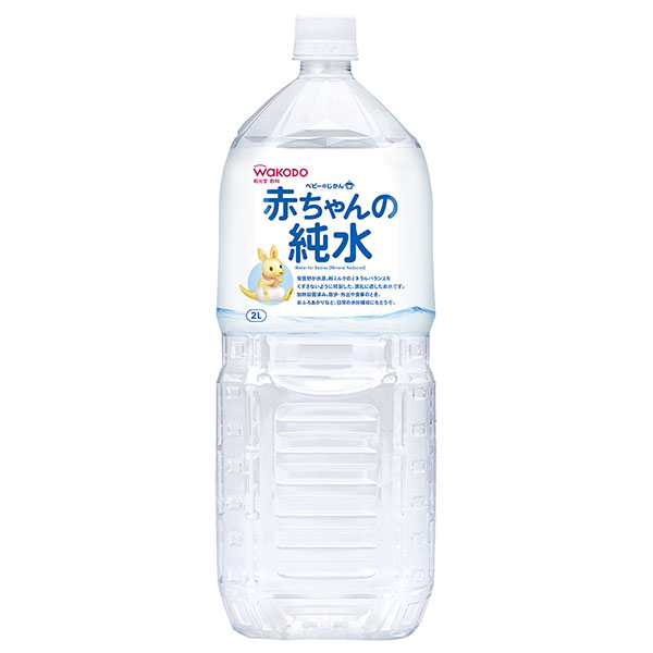和光堂 ベビーのじかん 赤ちゃんの純水 2Lペットボトル×6本入×(2ケース)|天然水 ミネラルウォーター 水 ベビー 加熱殺菌 2000ml 2l