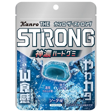 ネコポス カンロ ザ・ストロンググミ ソーダ 70g×6袋入| 全国お菓子 袋 STRONG ソーダ グミ