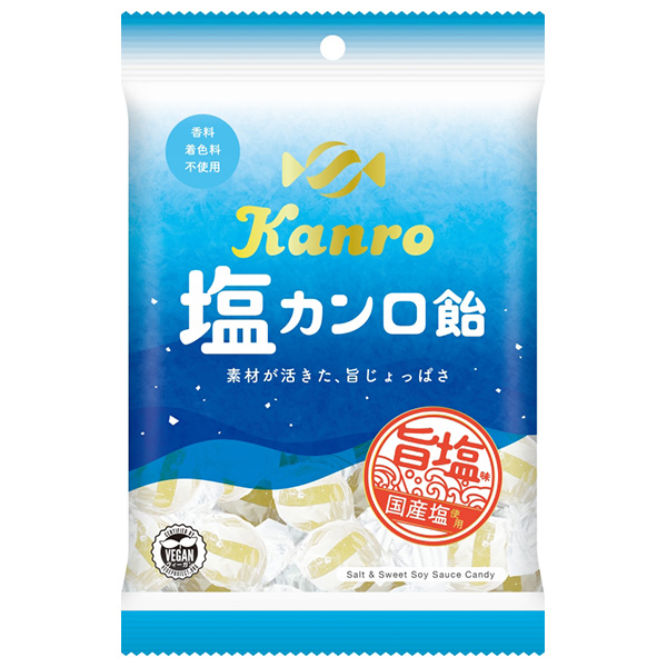 カンロ 塩カンロ飴 140g×6袋入 メーカー 問屋直送|お菓子 あめ キャンディー のど飴 袋 塩