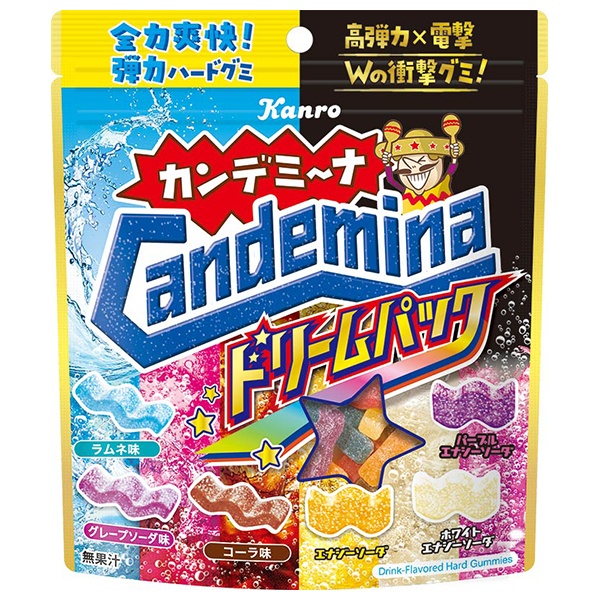 カンロ カンデミーナグミ ドリームパック 152g×4袋入×(2ケース)|お菓子 袋 グミ ハード食感