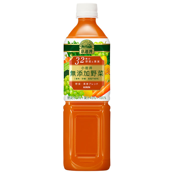 キリン 小岩井 無添加野菜 32種の野菜と果実 930gペットボトル×12本入|野菜 ミックス 果汁&野菜 野菜無添加