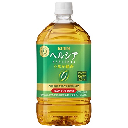 キリン ヘルシア うまみ緑茶 1Lペットボトル×12本入|特保 トクホ 特定保健用食品