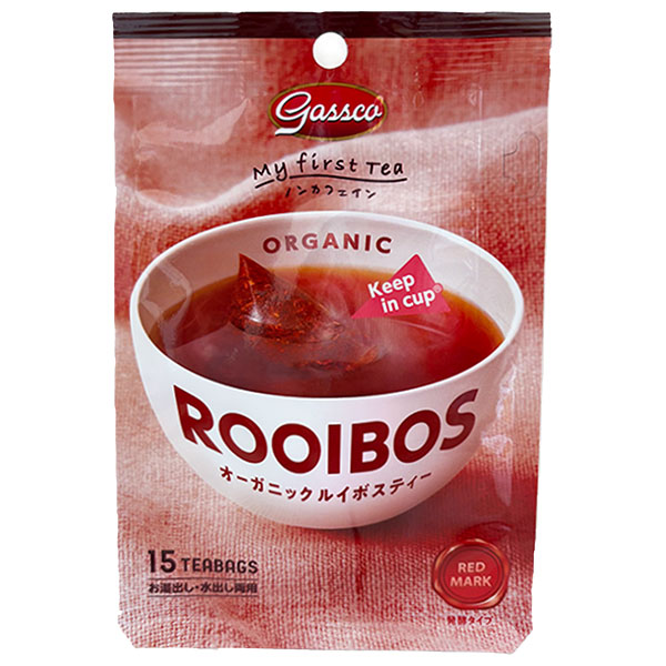 ガスコ Gassco(ガスコ) オーガニックルイボスティー ティーバッグ (1.8g×15袋)×24個入|嗜好品 茶飲料 ルイボスティー ティーバッグ オーガニック ノンカフェイン 低タンニン