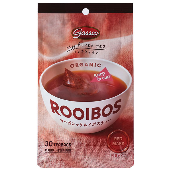 ガスコ Gass(ガス) オーガニックルイボスティー ティーバッグ (1.8g×30袋)×24個入|嗜好品 茶飲料 ルイボスティー ティーバッグ 有機JAS