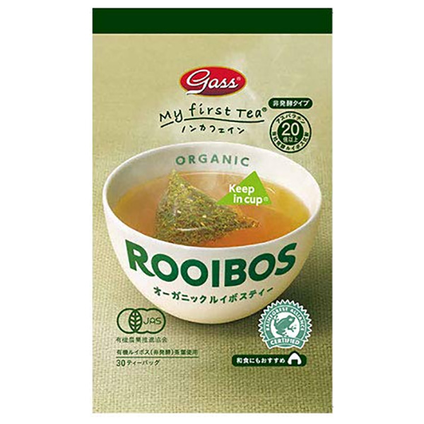ガスコ Gass(ガス) オーガニックルイボスティー(非発酵タイプ) 45g(1.5g×30袋)×24個入|嗜好品 茶飲料 ルイボスティー ティーバッグ