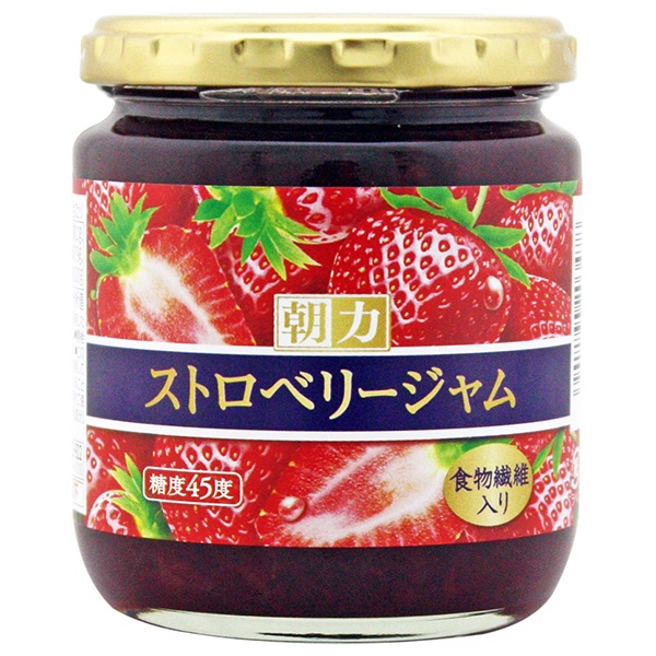 旭フレッシュ モーニングパワー ストロベリージャム 250g瓶×12個入×(2ケース)|ジャム 果汁 苺 低糖度