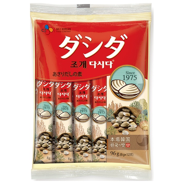 CJジャパン あさり ダシダ スティックタイプ 96g袋(8g×12袋)×10袋入|調味料 韓国 ダシダ 万能調味料 だし だしの素