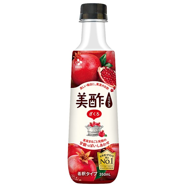 CJジャパン 美酢(ミチョ) ミニざくろ 350mlペットボトル×20本入|酢飲料 韓国 ざくろ ザクロ