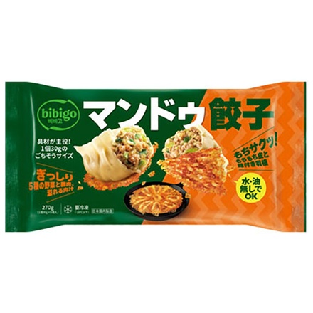 CJジャパン bibigo マンドゥ 餃子 270g×15袋入 冷凍商品|ギョーザ 焼き餃子 餃子 冷凍 お弁当 おかず ビビゴ