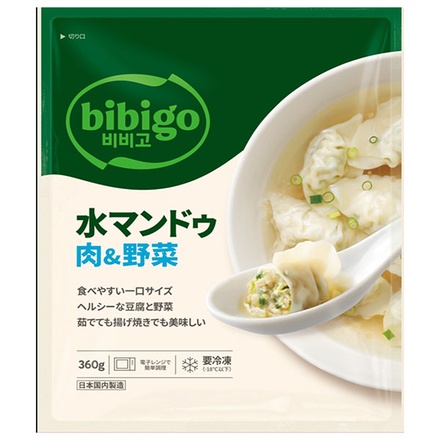 CJジャパン bibigo 水マンドゥ 肉&野菜 360g×16袋入 冷凍商品|ギョーザ 水餃子 餃子 冷凍 おかず ビビゴ
