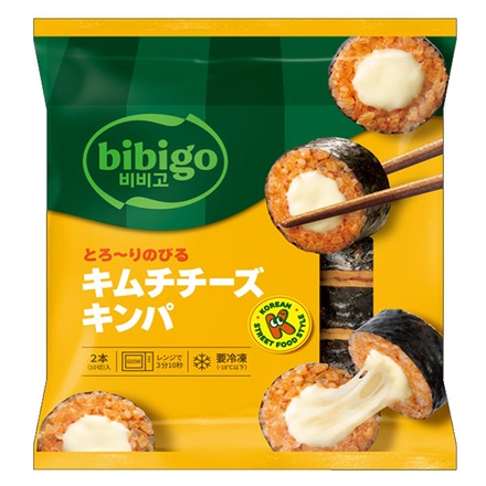 CJジャパン bibigo とろ~りのびる キムチチーズ キンパ 250g×18袋入 冷凍商品|ビビゴ キンパ 韓国のり巻き キムチ チーズ
