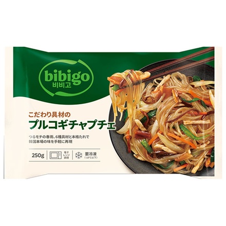 CJジャパン bibigo こだわり具材の プルコギ チャプチェ 250g×8袋入 冷凍商品|おかず ビビゴ チャプチェ