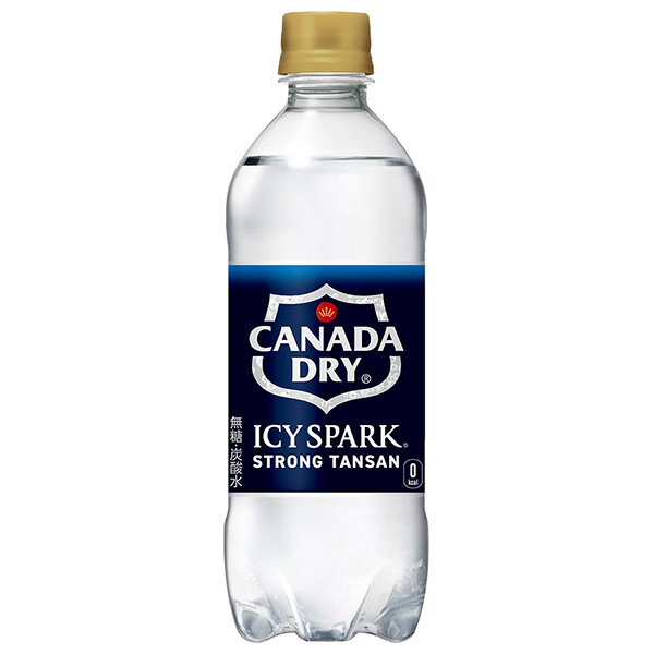 コカコーラ アイシー・スパーク from カナダドライ 500mlペットボトル×24本入|カナダドライ 強炭酸水 炭酸水 割り材