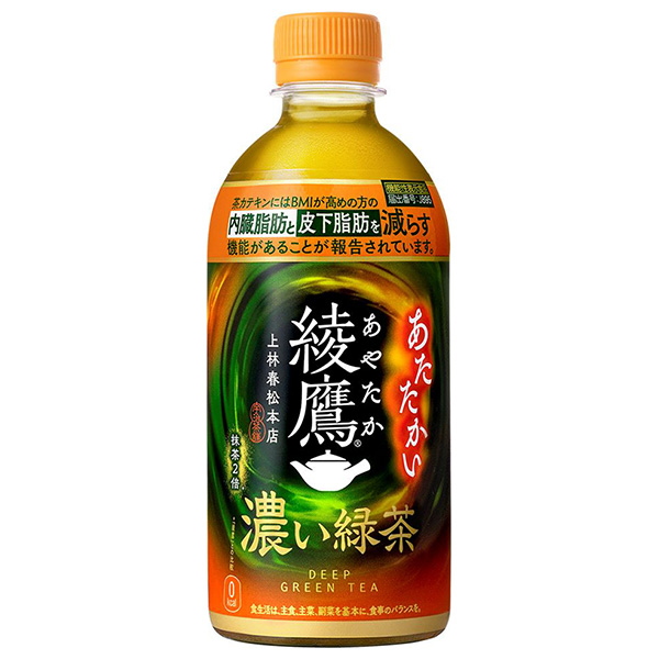 コカコーラ 【HOT用】綾鷹 濃い緑茶 440mlペットボトル×24本入|お茶 緑茶 ホット HOT 加温