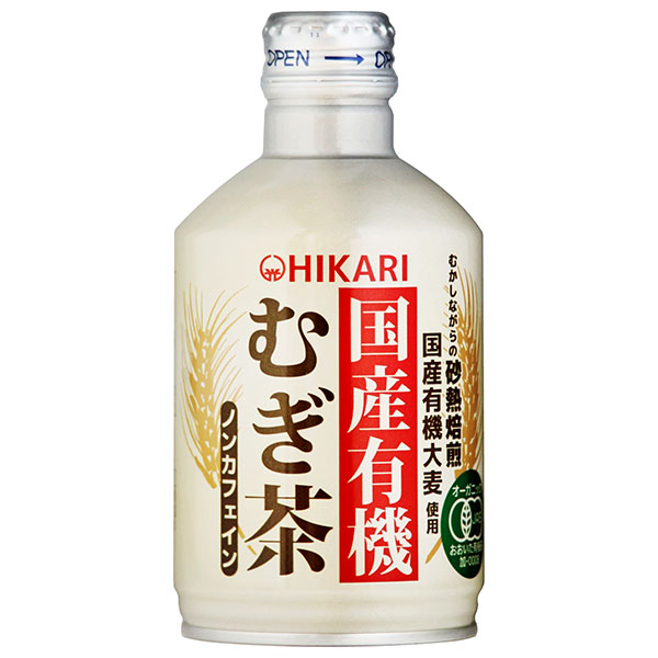 光食品 国産有機 むぎ茶 275g×24本入|お茶 茶飲料 麦茶 国産 国産大麦 有機大麦 JAS オーガニック ノンカフェイン