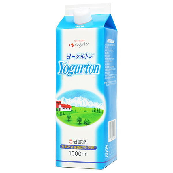 ヨーグルトン乳業 ヨーグルトン 5倍濃縮 1000ml紙パック×8本入|乳酸飲料 ヨーグルト
