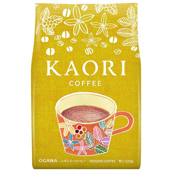 小川珈琲 カオリ コーヒー(粉) 220g×12袋入×(2ケース)|嗜好品 珈琲 コーヒー 珈琲豆 コーヒー豆 ブレンドコーヒー レギュラー