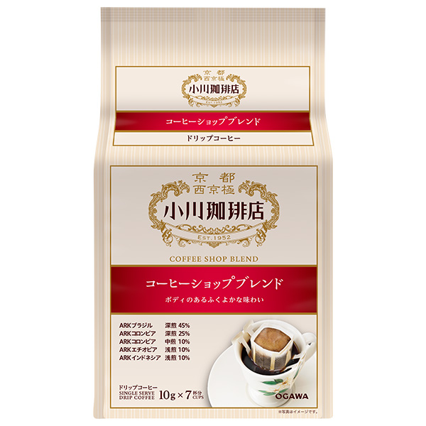 小川珈琲 小川珈琲店 コーヒーショップブレンド ドリップコーヒー7杯分 70g(10g×7袋)×6箱入|嗜好品 コーヒー類 ドリップコーヒー