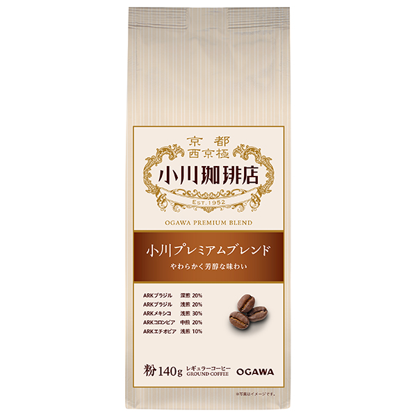 小川珈琲 小川プレミアムブレンド 粉 140g×5袋入×(2ケース)|嗜好品 レギュラー コーヒー類 粉 珈琲