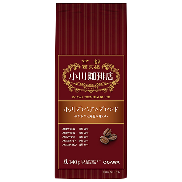 小川珈琲 小川プレミアムブレンド 豆 140g×5袋入×(2ケース)|嗜好品 レギュラー コーヒー類 豆 珈琲