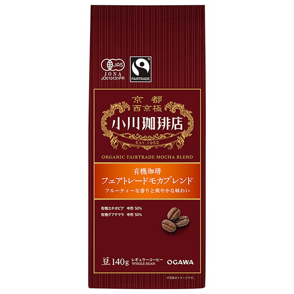 小川珈琲 有機珈琲 フェアトレードモカブレンド 豆 140g×5袋入×(2ケース)|嗜好品 レギュラー コーヒー類 豆 珈琲 有機 JAS