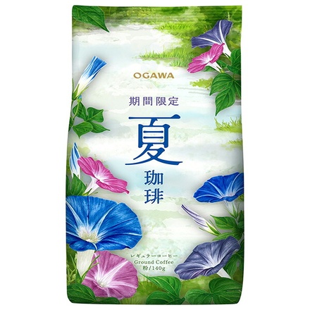 小川珈琲 期間限定 夏珈琲 粉 140g×30袋入|嗜好品 コーヒー類 珈琲 レギュラー 粉
