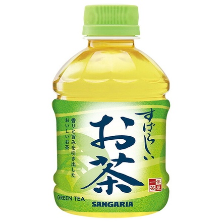 サンガリア すばらしい お茶 280mlペットボトル×24本入|お茶 緑茶 PET ペットボトル280ml まとめ買い