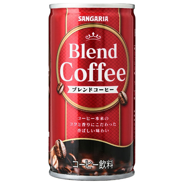 サンガリア ブレンドコーヒー 185g缶×30本入×(2ケース)|珈琲 缶コーヒーブレンドコーヒー