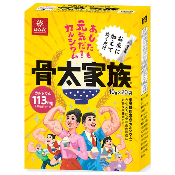 はくばく 骨太家族 200g(10g×20袋)×6袋入|一般食品 麦 袋