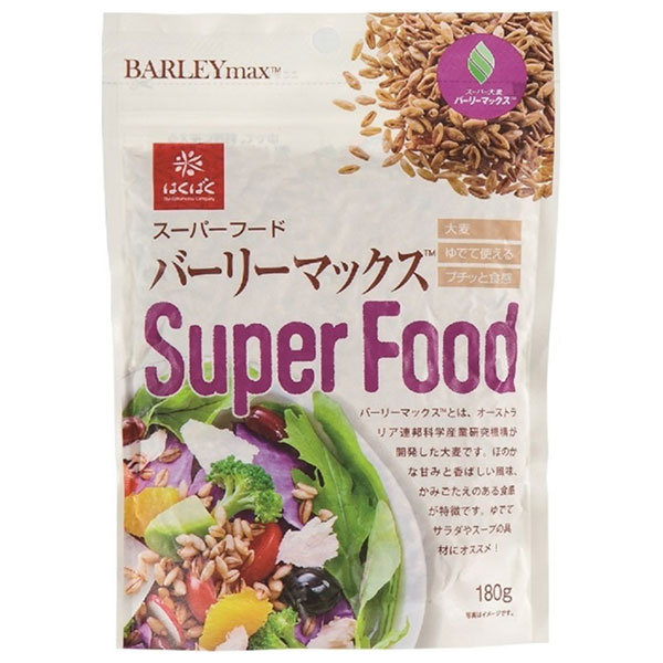 はくばく スーパーフード バーリーマックス 180g×6袋入|食物繊維 離消化性でんぷん 麦