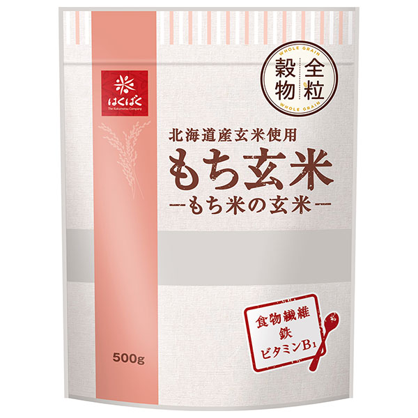 はくばく もち玄米 500g×6袋入|一般食品 もち麦 オーツ麦 袋