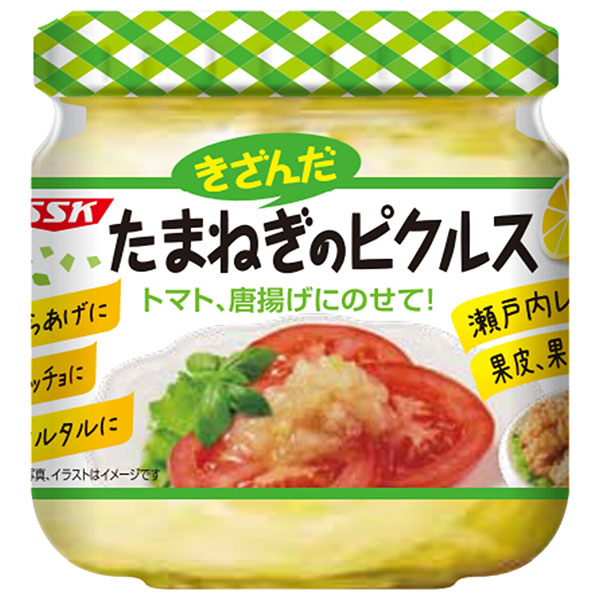 SSK きざんだたまねぎのピクルス 160g×12個入|一般食品 ピクルス 酢漬け 瓶 オニオン 玉葱